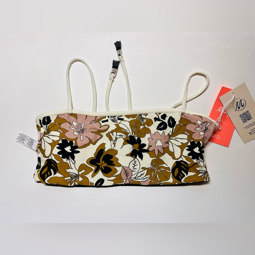 Maaji reversible bandeau bikini top Vintage Garden print